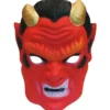 Maschera demone con corna d'oro
