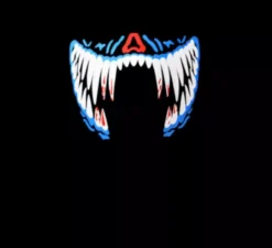 Maschera dentatura sanguinante illuminazione led