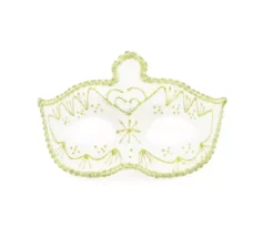 Maschera di Carnevale bianca e oro