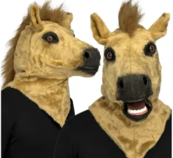 Maschera di cavallo con movimento della mascella