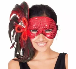 Maschera di pavone in vari colori