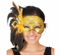 Maschera di pavone in vari colori