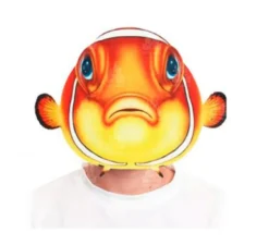 Maschera di pesce arancione stampata