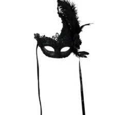Maschera di piume nere