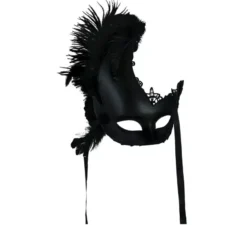 Maschera di piume nere
