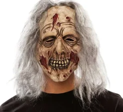 Maschera di zombie con i capelli