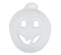 Maschera di zucca bianca di carta