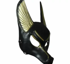 Maschera egiziana Anubis in PVC per adulti