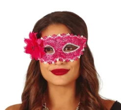 Maschera fiore fucsia