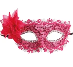 Maschera fiore fucsia
