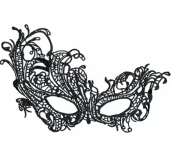 Maschera in filigrana nera