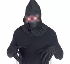 Maschera invisibile con cappuccio e occhi luminosi in vari colori