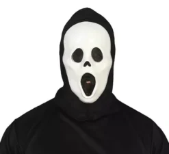 Maschera Killer Sorpreso con cappuccio in PVC