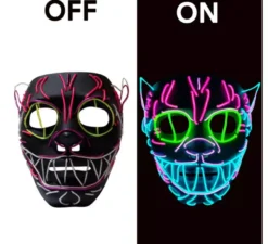 Maschera LED Neon Gatto