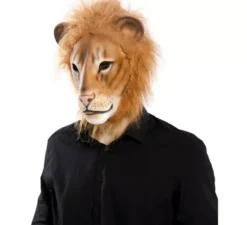 Maschera leone con i capelli