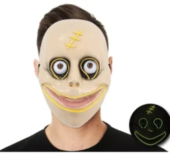 Maschera Momo con tubo luminoso
