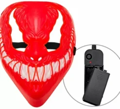 Maschera mostro LED rossa