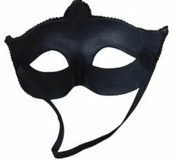 Maschera nera con glitter