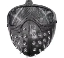 Maschera nera con punte punk