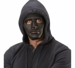Maschera nera sinistra