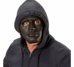 Maschera nera sinistra