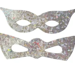 Maschera occhi argento in modelli assortiti