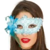 Maschera per gli occhi con fiore blu