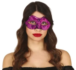 Maschera per gli occhi con paillettes in vari colori