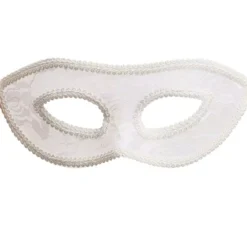Maschera per gli occhi con pizzo bianco