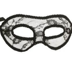 Maschera per gli occhi con pizzo nero