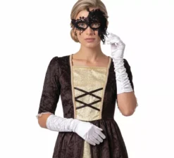 Maschera per gli occhi Ricamo Mezza faccia nera