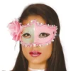 Maschera per gli occhi rosa con fiore rosa
