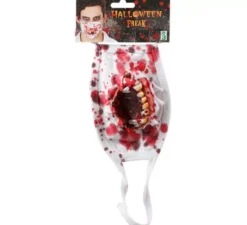 Maschera per il viso di zombi in 4 modelli assortiti