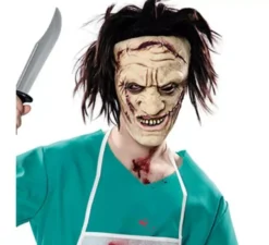 Maschera psico con i capelli