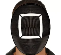 Maschera quadrata del calamaro del gioco del calamaro in PVC