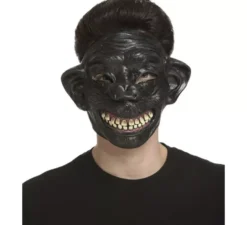 Maschera sorridente di scimpanzé