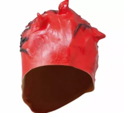 Maschera spaventosa in lattice di ragno rosso