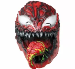 Maschera spaventosa in lattice di ragno rosso
