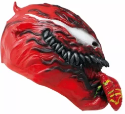 Maschera spaventosa in lattice di ragno rosso