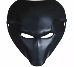 Maschera spaventosa in pvc rosso e bianco