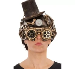 Maschera Steampunk marrone