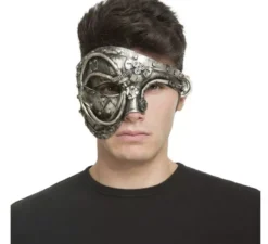 Maschera steampunk mezza faccia