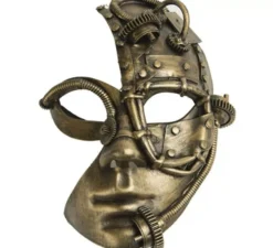 Maschera steampunk mezza faccia