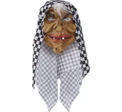 maschera strega con cappuccio