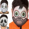 Maschera terrificante in 3 modelli assortiti