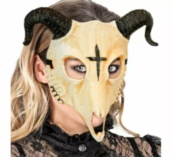 Maschera teschio ariete satanico