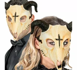 Maschera teschio ariete satanico