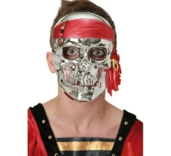 Maschera teschio di metallo