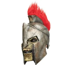 Maschera teschio soldato spartano con casco