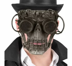 Maschera teschio steampunk